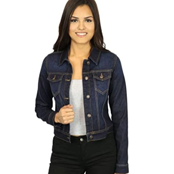 Women's Classic Casual Vintage Denim Jean Jacket